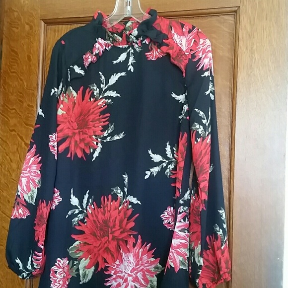 BAILEYBLUE Flowered Dress M NWOT - Picture 1 of 8